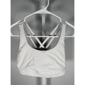 Lululemon Sports Bra, White, Size 6